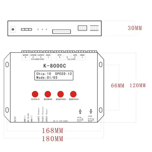 Адресуемый RGB RGBW K-8000C пиксельный светодиодный DMX512 SPI контроллер SD карты управления программируемый контроллер