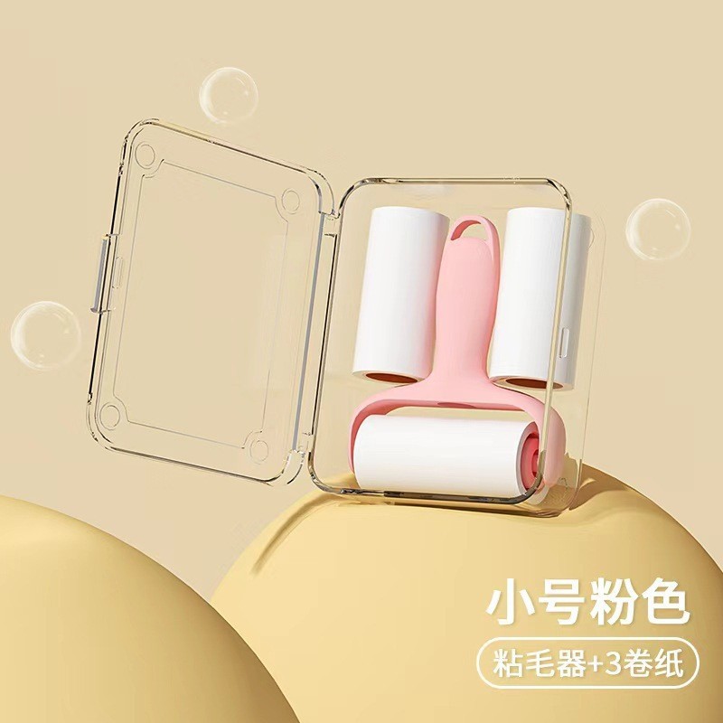 Mini Pink Lint Roller (Box of 3 Rolls)