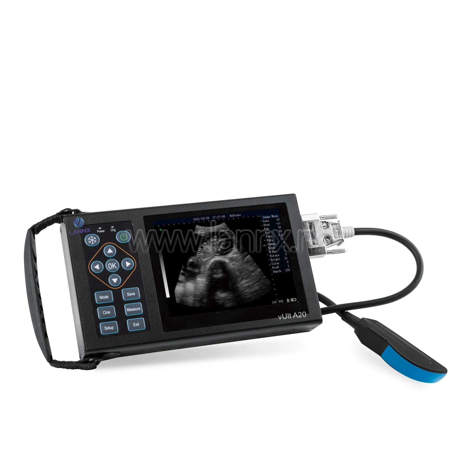 LANNX vUlt A20 bom preço Máquina de Ultra-sonografia Doppler Veterinária Equipamento Portátil Para Animais vaca Digital Vet Ultrassom Doppler