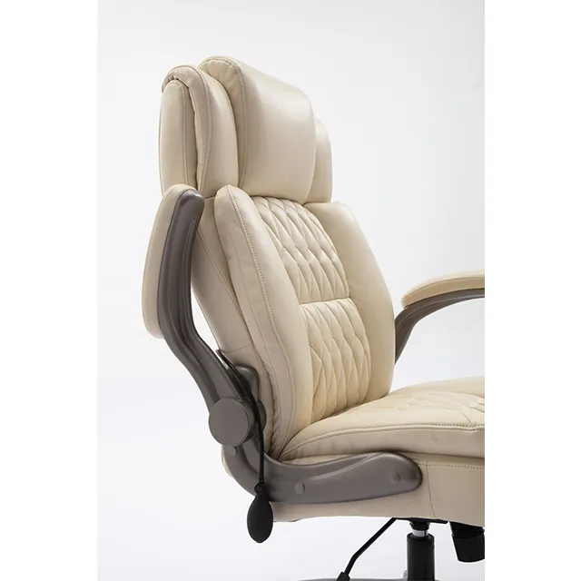 Nuevas sillas inteligentes para juegos, silla de ordenador, silla de oficina de masaje ergonómico ejecutivo de cuero Beige Big Boss a la venta