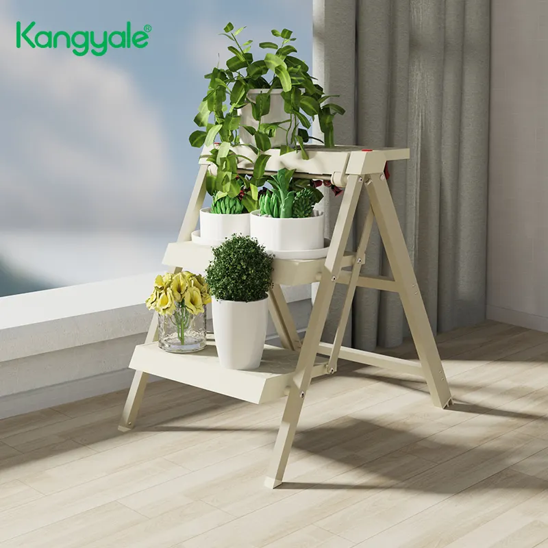 Kangyale hiện đại trong nhà hộ gia đình gấp cầu thang di động gấp đa năng nhôm có thể gập lại bậc thang nền tảng