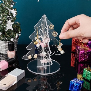 Bellissimo orecchino acrilico <span class=keywords><strong>Display</strong></span> albero di natale a forma di acrilico orecchini porta gioielli orecchini espositore <span class=keywords><strong>Stand</strong></span> di stoccaggio <span class=keywords><strong>Display</strong></span>