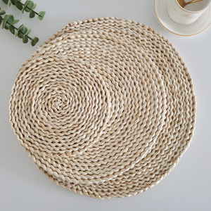 日式手工保温桌垫玉米皮编织餐垫草垫每日餐垫 - Product Image 4