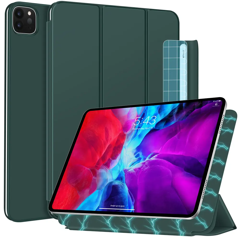 Grosir Pabrik Casing Tablet Lipat Tiga Magnetik untuk Ipad Pro 11 12.9 Inci