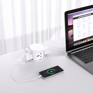 Puertos universales pop up, torre de extensión de toma de corriente con usb A + C, puertos de carga, enchufes de mesa - Product Image 6