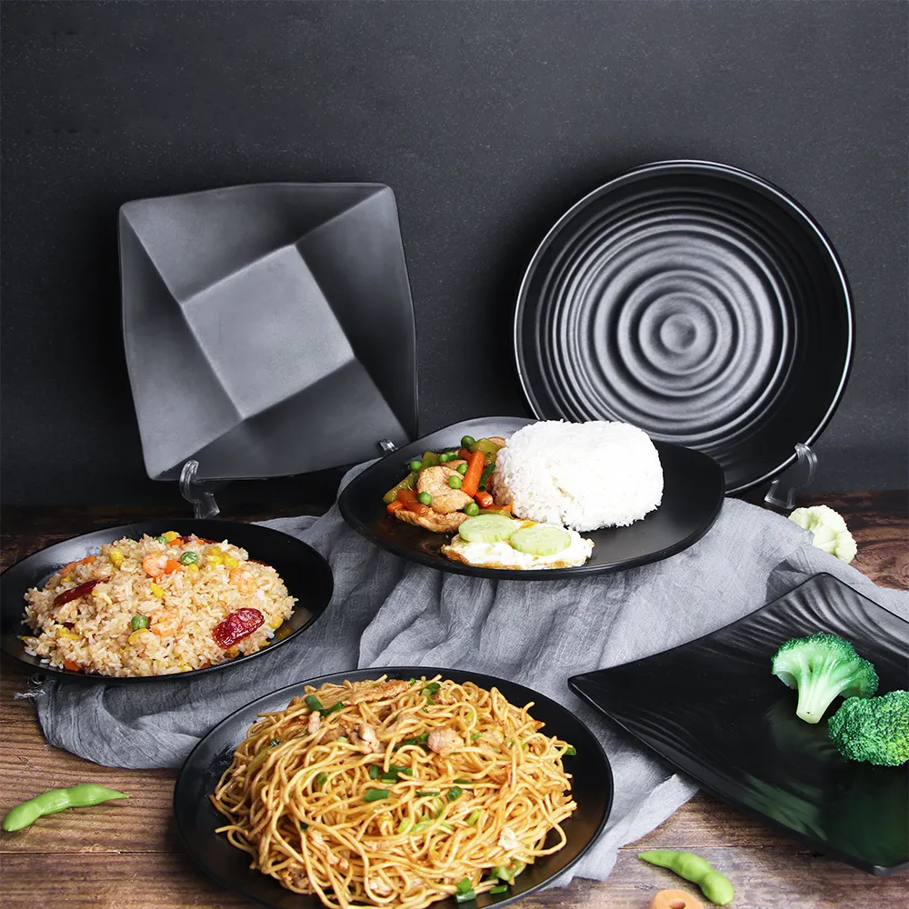 Melamine Japanese Bowl Plate Manufacturer Wholesale Restaurant Melamine Plates Bulk Custom Nordic Melamine Plate