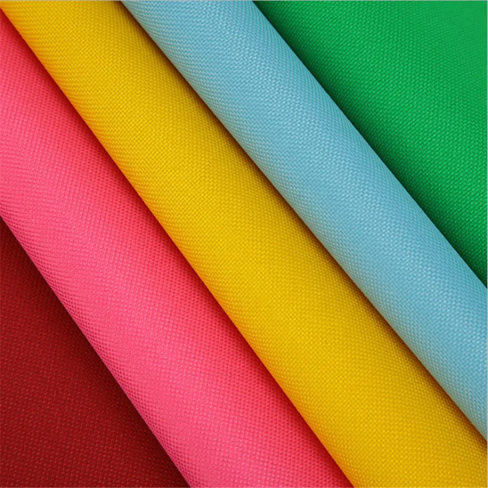Pvc Oxford Fabric Factory Direct Sales School Bag Cosmetic Bag Tent Fabric 100 Polyester Fabric PVC Coating 600D Oxford Fabric