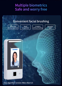 Sistema de control de acceso biométrico de alta calidad con reconocimiento facial Palmvein Característica de reinicio de logotipo personalizable