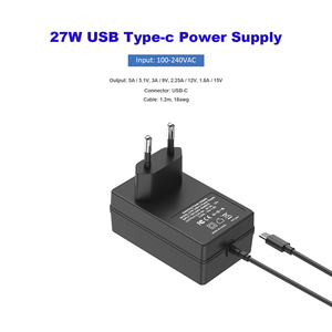BOXPUT <strong>Raspberry</strong> <strong>Pi</strong> 5 <strong>Power</strong> Supply 27W USB-C <strong>Power</strong> Supply 100-240VAC 5.1V 5A 1.2m Cable EU US UK AU Plug for <strong>Raspberry</strong> <strong>Pi</strong> - Product Image 5