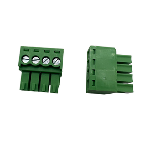 15EGDVC 3.81mm 5.08mm Pitch Pluggable 4 Pin Right Angle Vertical PlugScrew Type <strong>Terminal</strong> <strong>Blocks</strong> <strong>Plug</strong>-in Green <strong>Terminal</strong> <strong>Blocks</strong> - Product Image 1