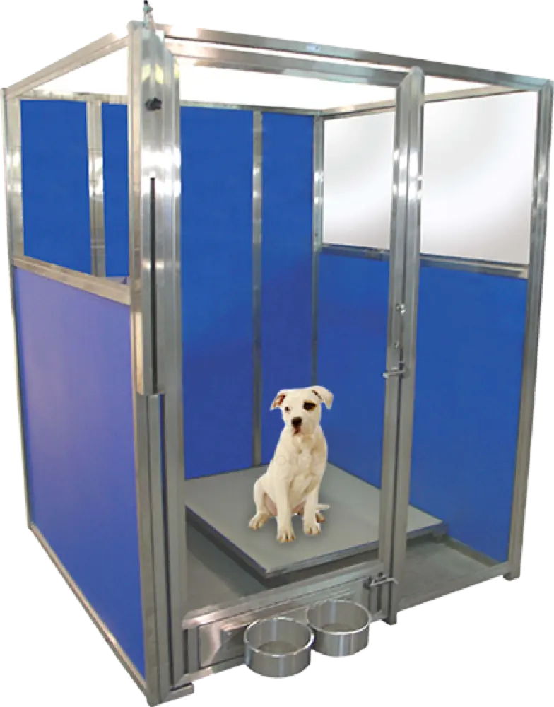 Pintu kandang anjing modular tugas dokter hewan dengan Panel hujan 3x4x6/3x3x6 baja tahan karat kandang hewan peliharaan kandang anjing