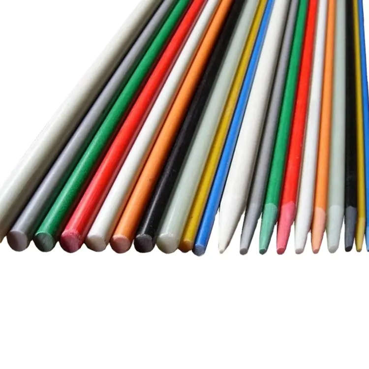 Tiges de fibre de verre de haute qualité 4mm 5mm 6mm 7mm 8mm bâtons de fibre de verre pour poteau de tente