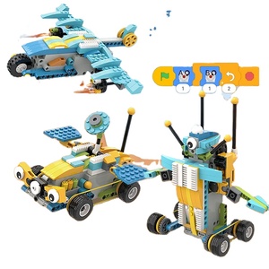 großhandel Stammprogrammierungsset Robotik Codieren Roboter Kinder Lern-Spielzeug Baustein-Sets kompatible Spielzeug 50 in 1
