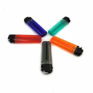 Günstige Mode hochwertige Enc endedor Gas feuerzeuge Kunststoff Zigarette Feuerstein Feuerzeug - Product Image 4