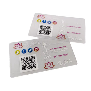 Пользовательские QR-код визитная карточка печать бумага с покрытием тиснение дизайн карты логотип компании на визитной карточке - Product Image 1