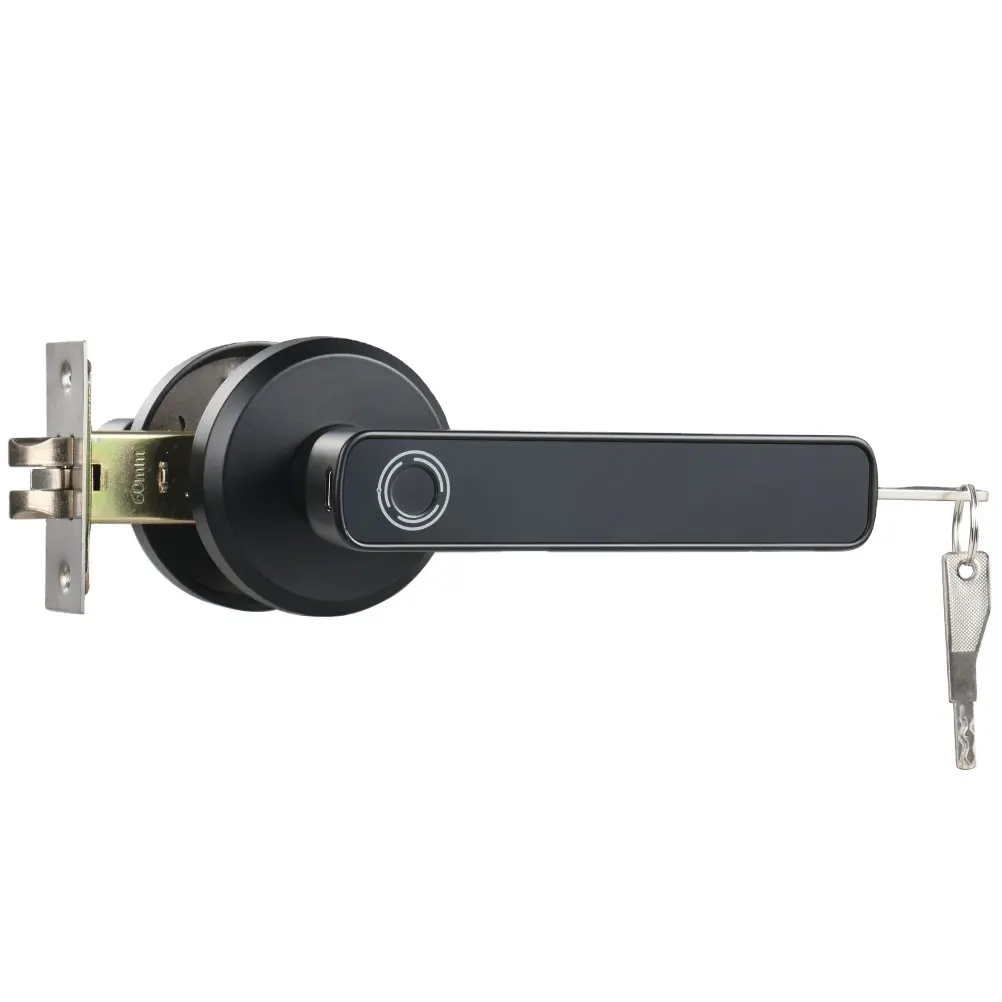 Segurança Handle Smart Door Lock Biométrico Chave de impressão digital Keyless inteligente impressão digital fechadura