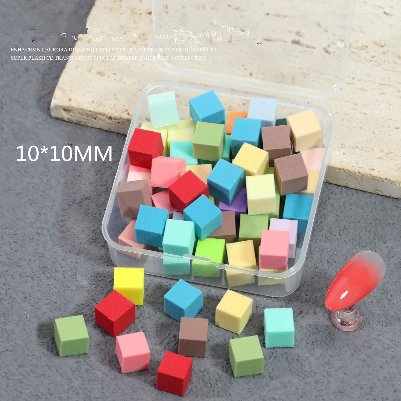 color-50pcs per box 10*10mm