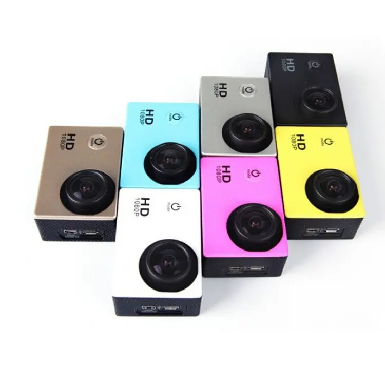 Personalizzato 1080P 30FPS ad alta definizione doppio schermo grandangolare 30 metri impermeabile Action sports Camera