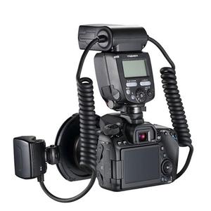 永诺YN24EX E-TTL宏闪光灯5600K，带2 * 闪光头和4 * 适配器环 - Product Image 1