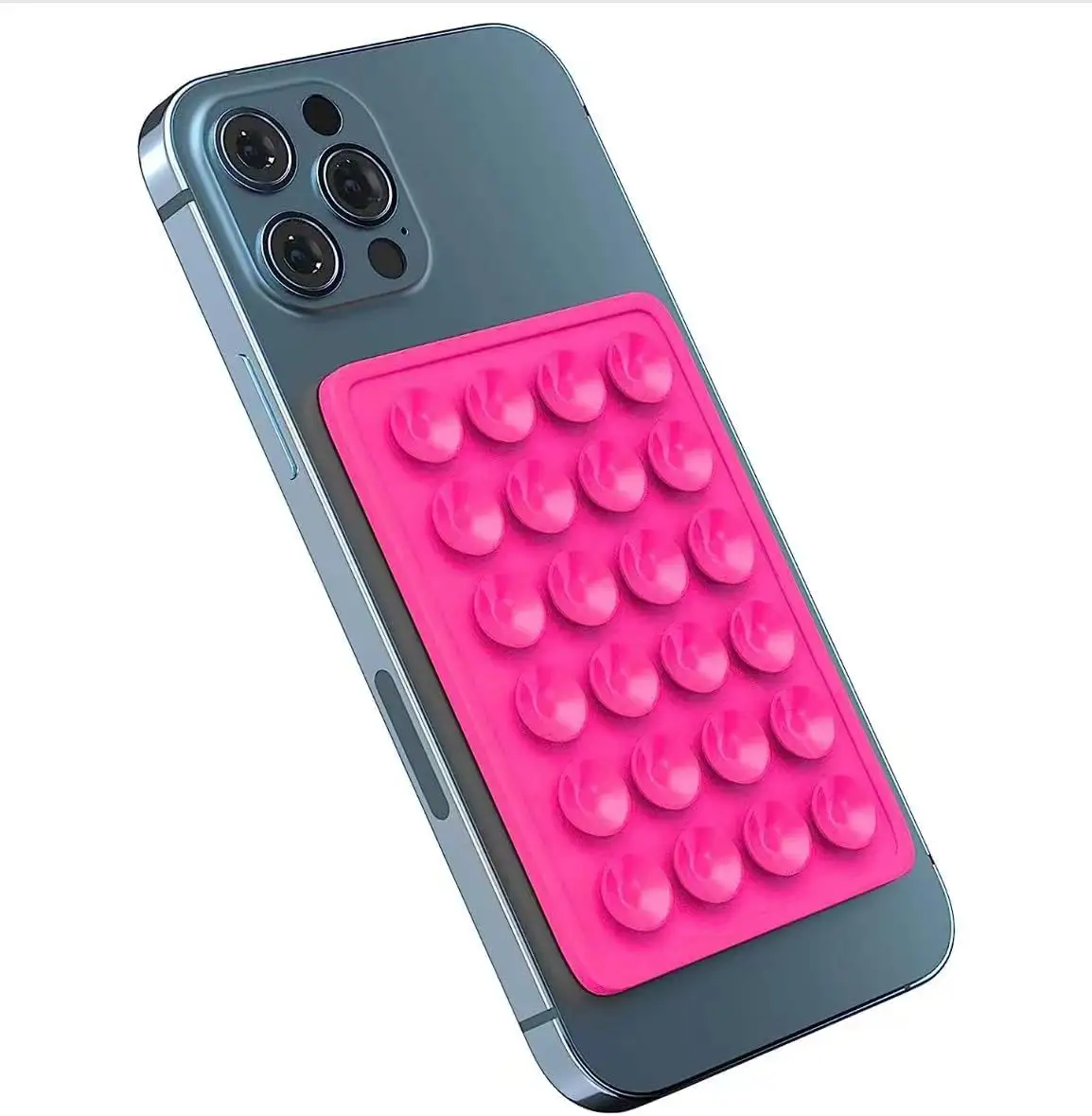 Fabricants en gros simple face avec ventouse en silicone pour téléphone portable en plastique