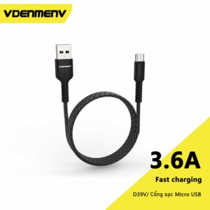 DENMEN 3.6A快速充电编织设计电缆厂家直销数据线PVC微型Usb充电器 - Product Image 2