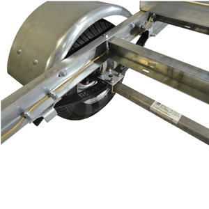 原始设备制造商和定制的小型两轮公路轴拖车，带双挂接装置 - Product Image 6