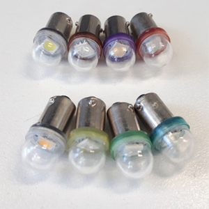 Ablaze Premium #44/47 <strong>BA9S</strong> Bayonet <strong>Base</strong> 1SMD 6.3V No-Ghosting Pinball LED Bulb with Clear Dome