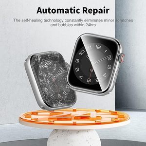 ฟิล์มไฮโดรเจล TPU ยืดหยุ่นป้องกันรอยขีดข่วนป้องกันหน้าจอใสสำหรับ Apple Watch Series 10 9 8 ultra 38/39/40/42/44/49มม. - Product Image 2