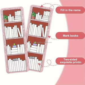 给你自己的书记号笔纸双面书架设计书签书跟踪学生书签 - Product Image 3