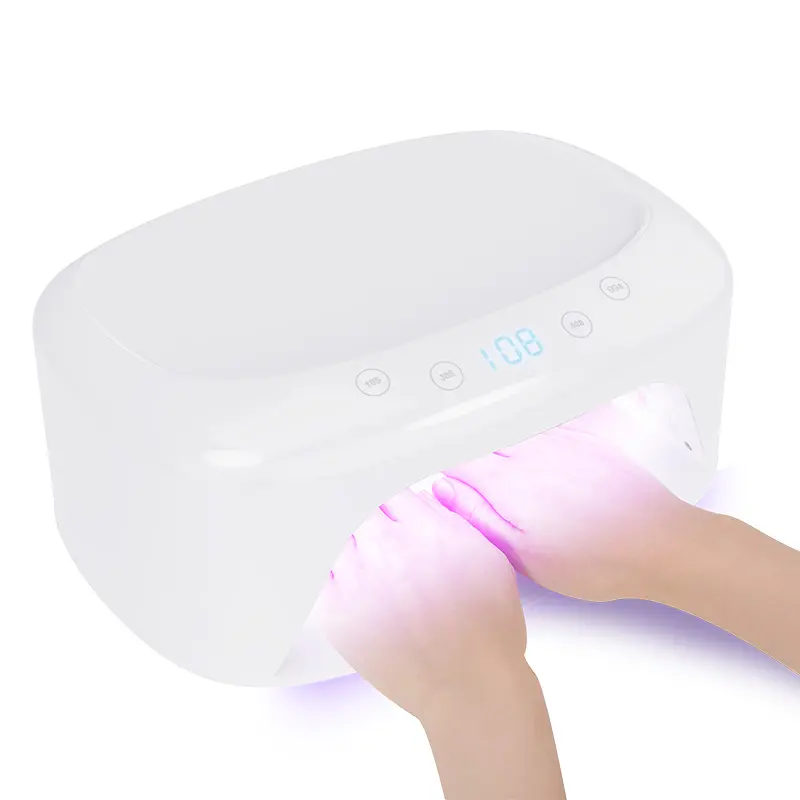Secador de uñas LED UV Lámpara de curado de secado rápido profesional para uñas de gel con ajuste de gran espacio para salón y hogar
