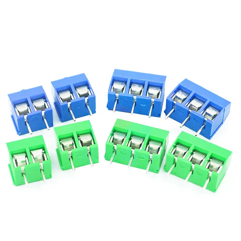 5.08 Blauw/Groen Kf301 Terminal Block 2/3/4 Positie Terminal 2P/3P/4P Facultatief