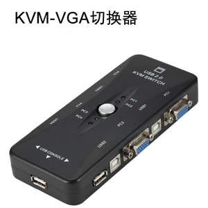 VGA <strong>KVM</strong> <strong>Switch</strong> <strong>4</strong>-port manual converter <strong>4</strong> in <strong>1</strong> out 2 in <strong>1</strong> out 2-port computer USB multiport switcher