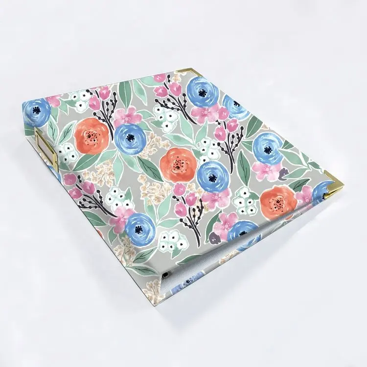 Yicheng Scrapbooking en gros fleurs journal et timbre artisanal