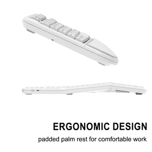 Có Thể Sạc Lại 105-Key 2.4G Không Dây Ergonomic Bàn Phím Chia Bàn Phím Với Đệm Cổ Tay Phần Còn Lại Với Lòng Bàn Tay Phần Còn Lại Các Phím Đa Phương Tiện - Product Image 4