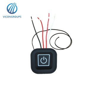 Interruttore interruttore a pulsante quadrato illuminato interruttore a pulsante Led in Silicone - Product Image 6