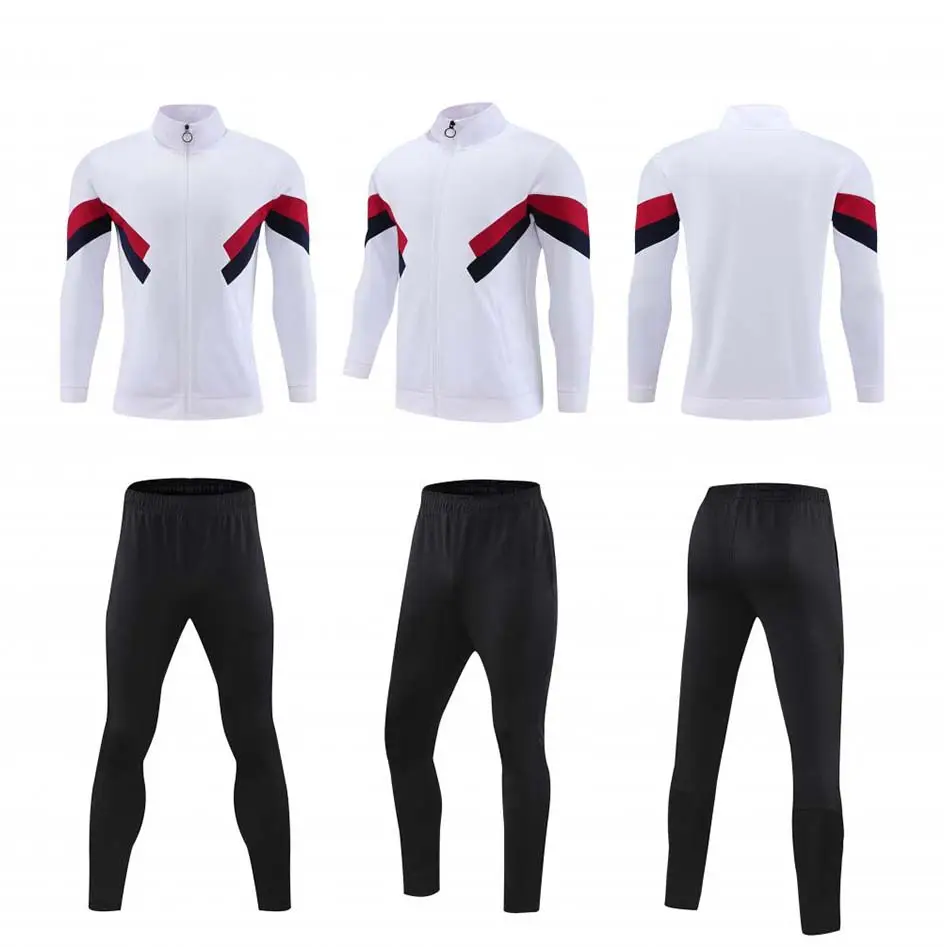 High quality Soccer Jackets Tops Custom Men Youth Football Tracksuit Club Team Uniform Training Wear