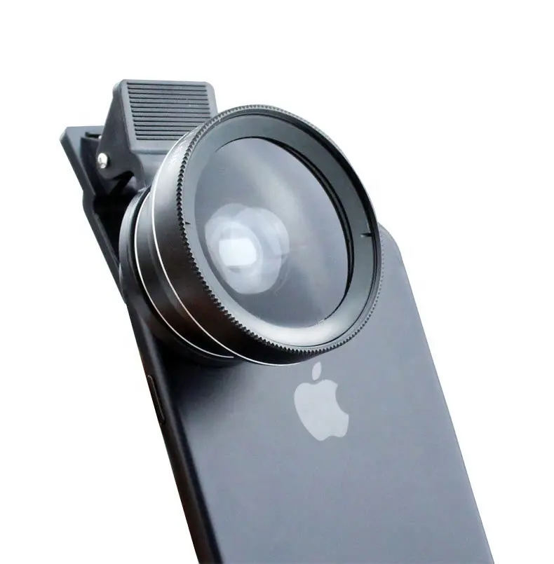 Evrensel profesyonel HD Smartphone kamera Lens kiti 2 in 1 telefon kamera Lens 0.45X geniş açı ve 15X makro Lens cep telefonu için