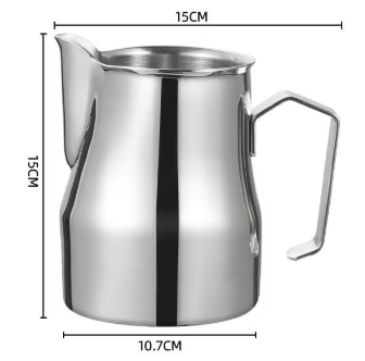 bec en forme de bouche de grue argentée 950ml