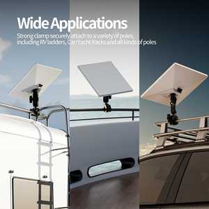 Starlink Mini <span class=keywords><strong>Router</strong></span> Ống <span class=keywords><strong>adapter</strong></span> có thể điều chỉnh kẹp cực núi Kit cho xe RV thang du thuyền - Product Image 6