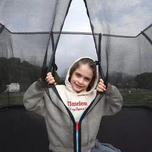 Zoshine Customizable Logo Indoor Rectangular Trampoline with Protective <strong>Net</strong> Zipper <strong>PVC</strong> Material Easy Access Safe for Teenagers - Product Image 2