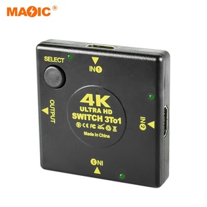 4K HDMI Switch 3 en 1 salida HDMI Switcher 3x1 Box Hdmi Video Audio Switch Hub Splitter Adapter - Product Image 3