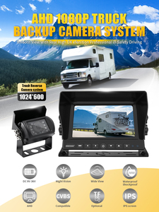 Factory Price 1080P / 720P AHD Car Reverse Camera IPS Screen Color <strong>Monitor</strong> with Backup Side View Camera for Truck RV Van Trailer - Product Image 3