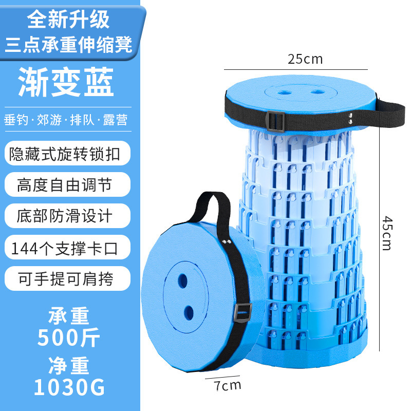 3-Clip Buckle - Gradient Blue