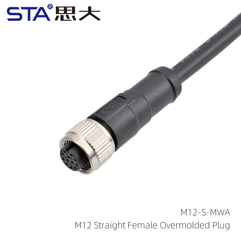 Straight Female Overmolded Plug