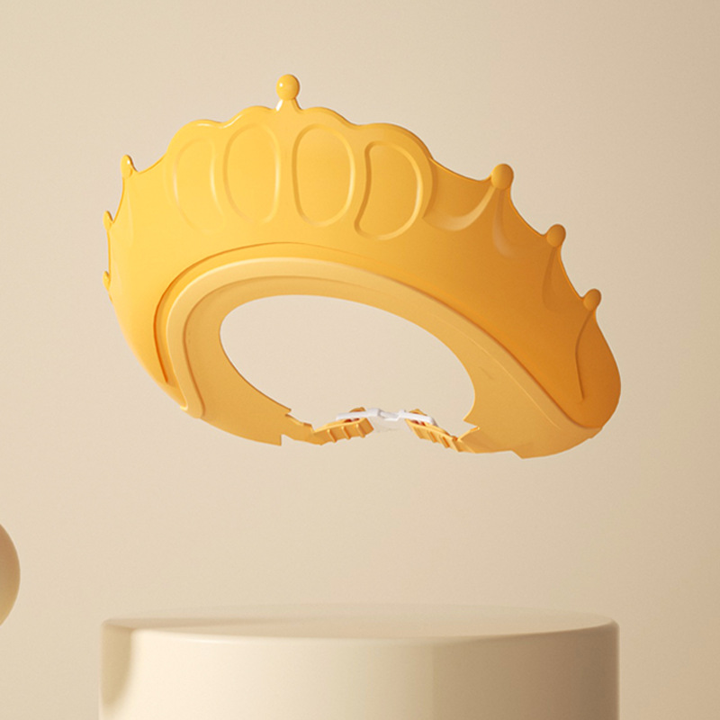 Bonnet de shampoing petite couronne jaune