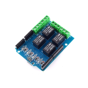 4-Kanal-5-V-Relaisabschirmungsmodul Vierkanal-Relais-Steuerplatine Relais-Erweiterungs karte für Arduino-kompatibles UNO R3 Mega