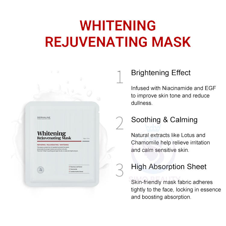 Blanchissant masque rajeunissant 5pcs