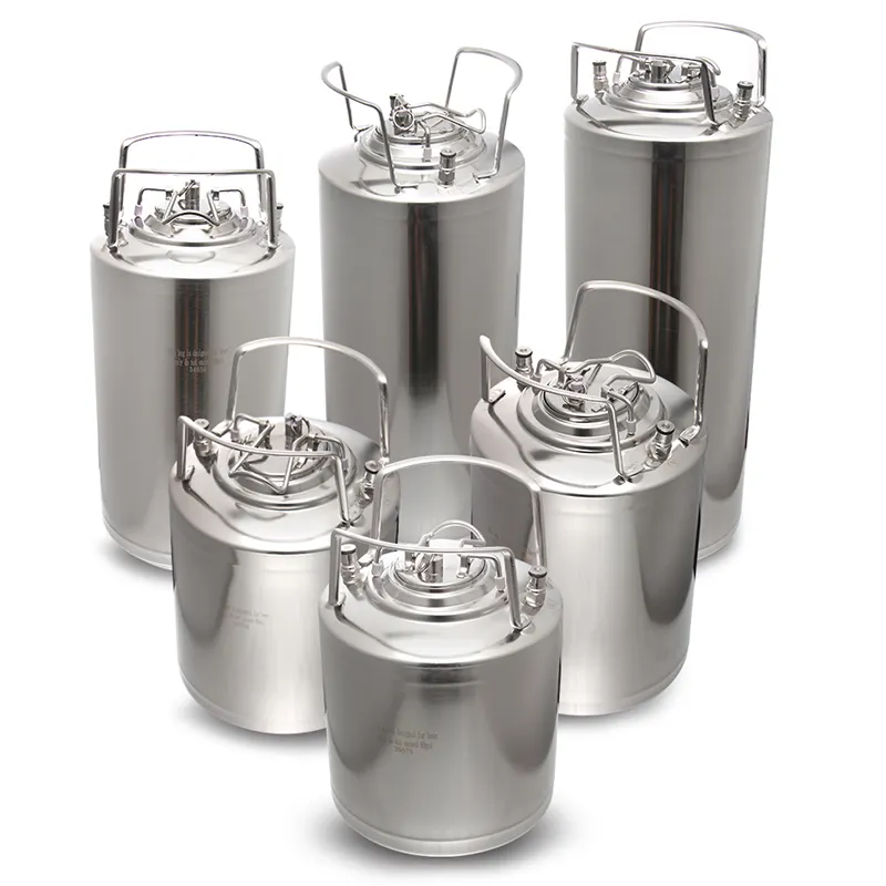 Barril de vino de refrescos de acero inoxidable, barril de cerveza casera con cerradura de bolas, 6L, 9L, 10L, 12L, 15L, 18,5l, 24,5l, 304