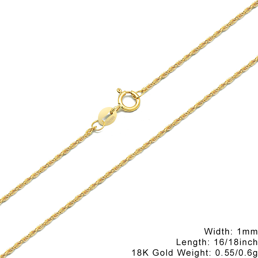 Chaîne en or jaune 18 carats