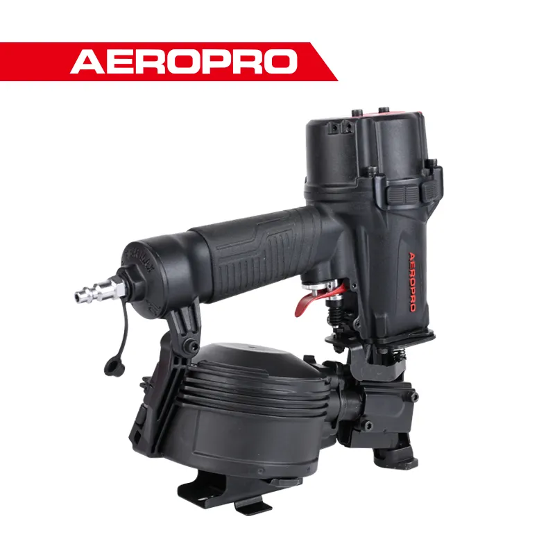 AEROPRO CN45RA Clavadora de aire de alto nivel Bobina Clavadora para techos Pistola Air Tacker Herramientas para techos Proveedor de clavadoras para trabajos en techos